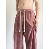 Hearujoy Autumn Corduroy Pants Men Oversized Retro Tie Dye Pants Men Streetwear Hip-hop Loose Wide Leg Pants Mens Vintage Trousers M-3XL